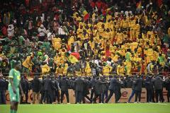 Senegalese supporters during the AFCON final.