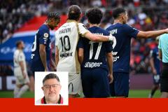 Florian Thauvin et Vitinha lors du match aller entre le PSG et Lens (2-0), le 14&nbsp;septembre, au Parc des Princes. (A.&nbsp;Réau/L'Équipe)
