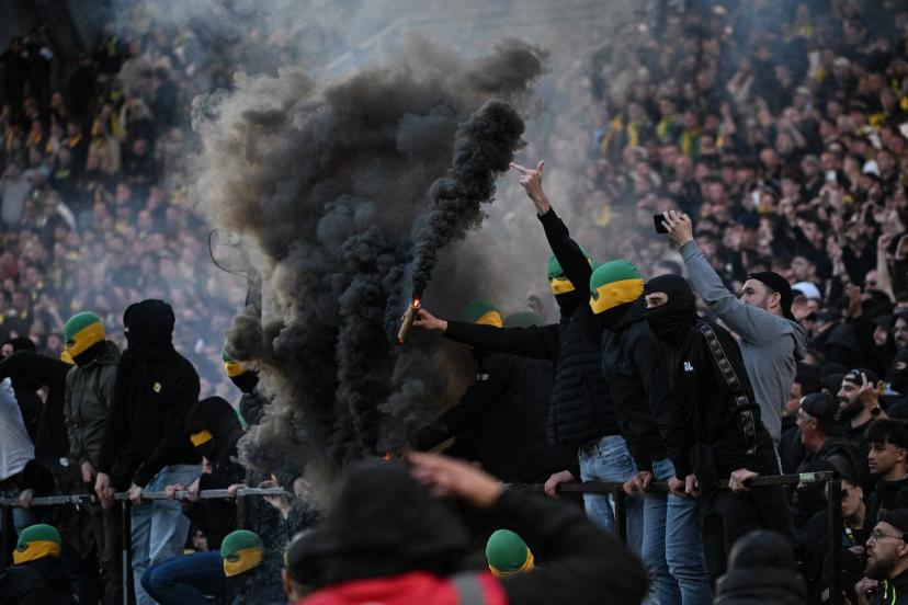 The Loire Tribune at Stade de la Beaujoire during Sunday's match against Toulouse
