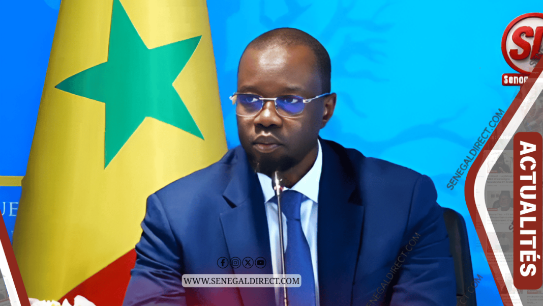 Ousmane Sonko speaking at ministerial meeting about judicial delays in Senegal