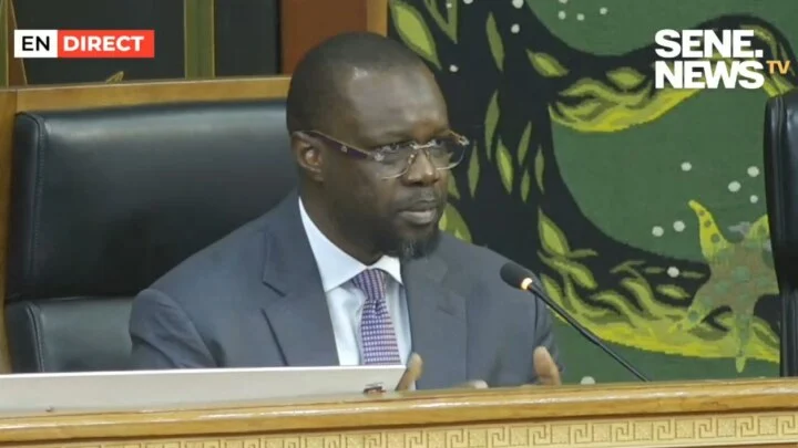 Ousmane Sonko speaking on political ethics in Senegal