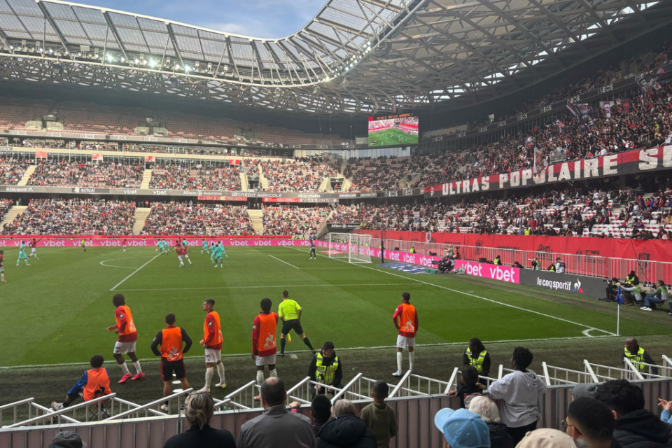 Allianz Riviera stadium in Nice, venue for the Ligue 1 relegation playoff