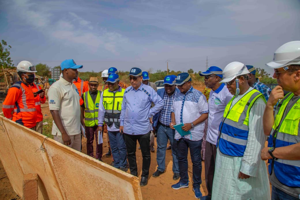 Construction site of Niamey's third drinking water treatment plant