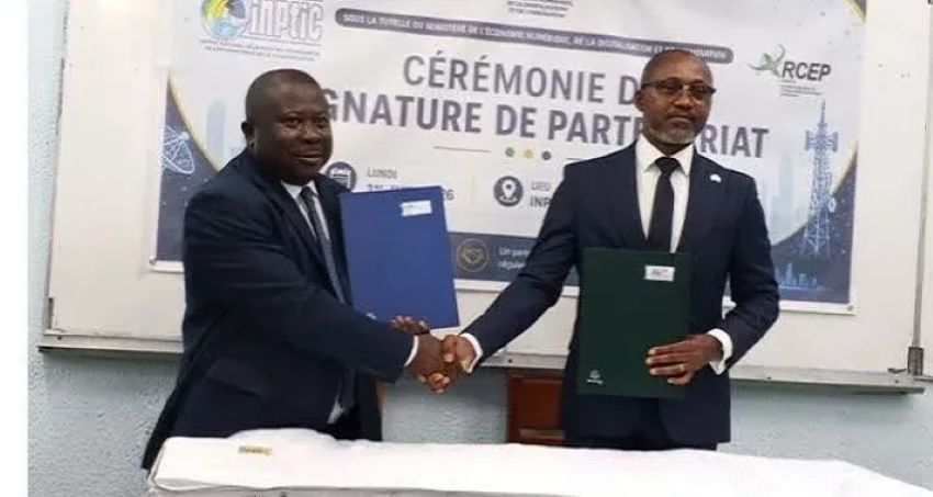 Gabon digital skills initiative signing ceremony
