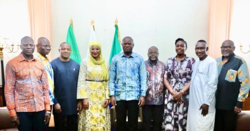 CAMES delegation with President Oligui Nguema