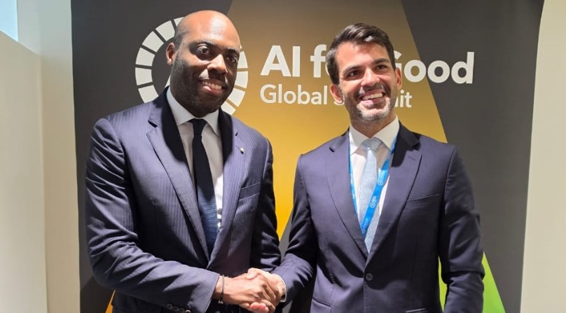 Gabon's digital economy minister and TikTok's regional director in discussion