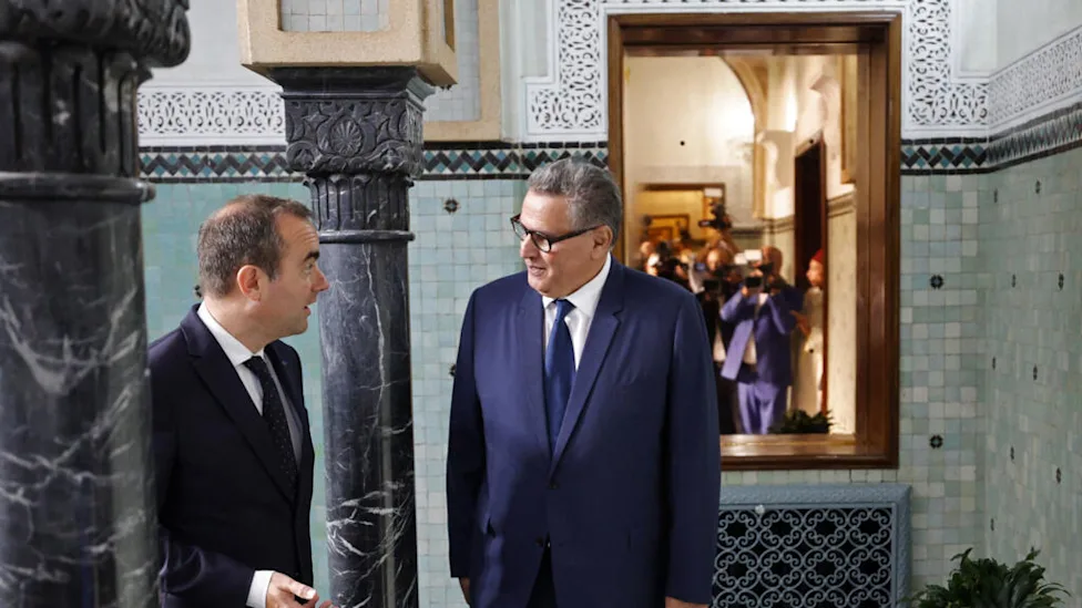 Morocco and France leaders shake hands at high-level Rabat summit