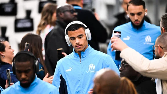 Mason Greenwood in action for OM