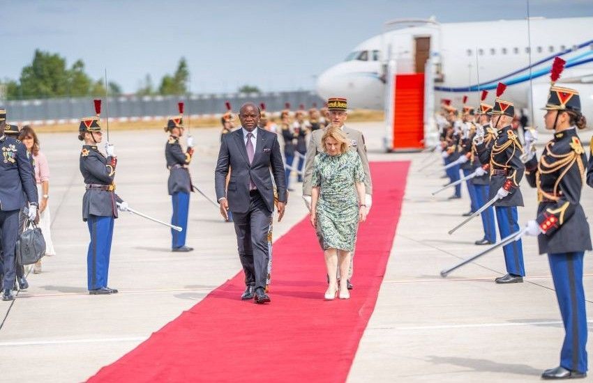 President Oligui Nguema of Gabon and French Culture Minister