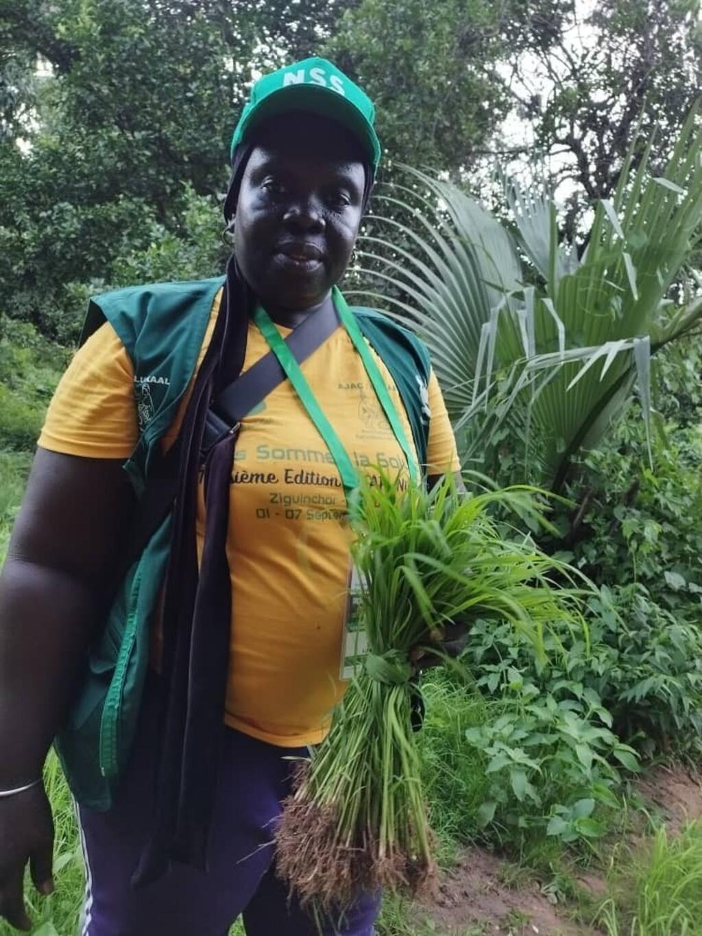 Mariama Sonko at her farm in Niaguis, a few kilometers from Ziguinchor, Casamance
