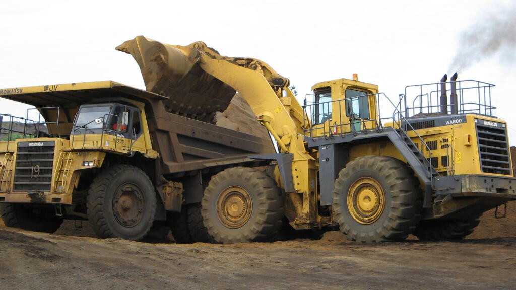 Manganese mining operation in Moanda by Compagnie minière de l'Ogooué (COMILOG, subsidiary of French group Eramet).