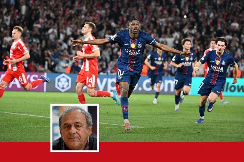 Former French football legend Michel Platini